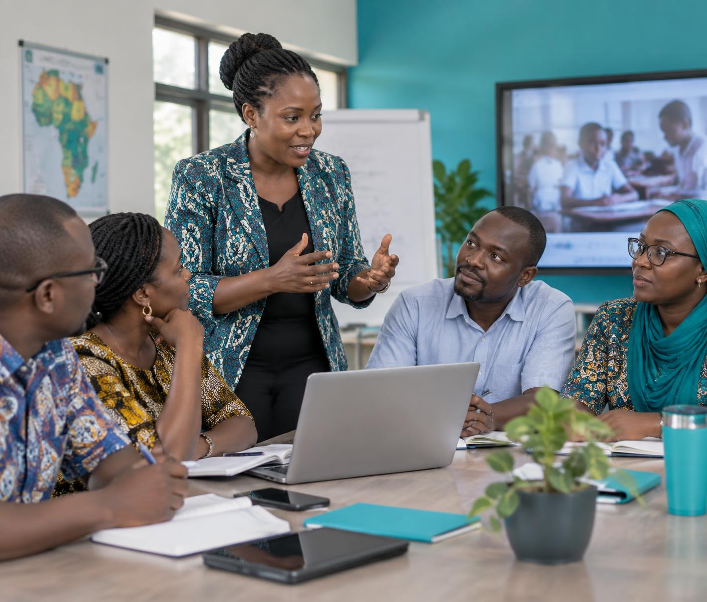 Education consultant training school leaders